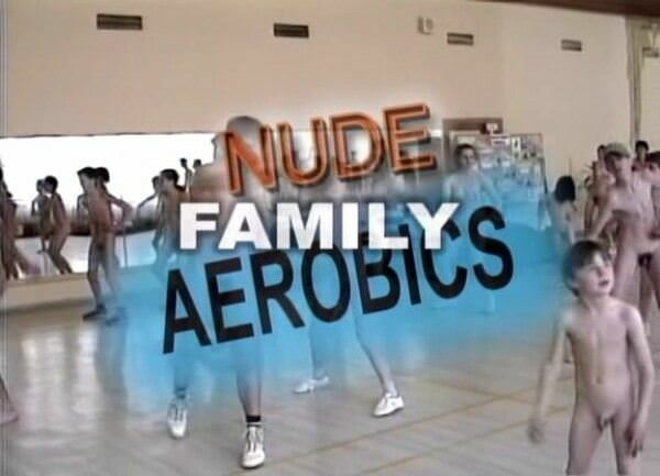 European family nudism video - aerobics in the gym [Pure naturism]