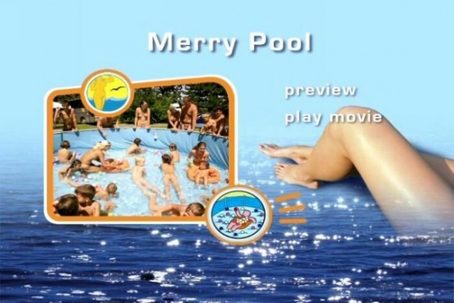 Naturism outdoors and pool - Merry Pool video [Pure naturism]