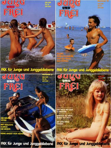 Jung und Frei - Retro nudism illustrated magazine (set 1) [Pure naturism]